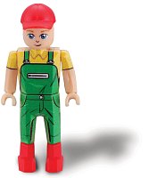 Bburago - FARMLAND, Set Stáj s koňmi a traktorem, assort