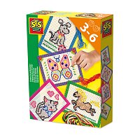 Vyšívací souprava s barevnými předlohami