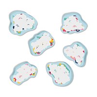 Vodolepky mytí autíček, 6 ks