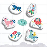 Vodolepky pohádkové postavy, 14 ks