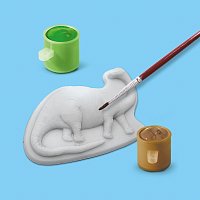 Odlévání a malování - dinosauři