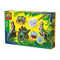 Sádrový trojkomplet - dinosauři