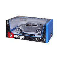Bburago - Auta HOBBY- Volkswagen Käfer Beetle 1955, šedá, 1:18