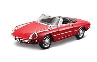 Bburago - Auta HOBBY, Alfa Romeo Spider (1966), červená, 1:32