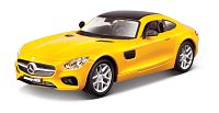 Bburago - Auta HOBBY, Mercedes - AMG GT, žlutá metalíza, 1:32