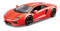 Bburago - Auta HOBBY, Lamborghini Aventador Coupé, oranžová metalíza, 1:32