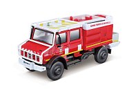 Bburago - EMERGENCY Vozidlo záchranné služby - Mercedes-Benz Unimog U5023, Hasiči, 1:50