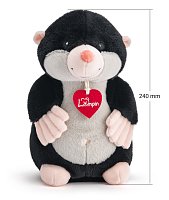 Krtek Kubín, černý, 25cm