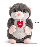 Krtek Pecin, šedý, 25cm