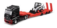 Bburago - Haulers construction, M-B Actros Gigaspace s Bobcat nakladačom