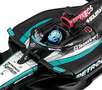 Bburago - RACE Formule F1 v dekorativním boxu, Mercedes-AMG Petronas W15 (2024), #63 G.Russell, 1:43