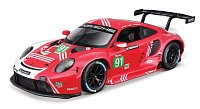 Bburago - RACE, Porsche 911 RSR, červená, 1:24