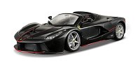 Bburago - RACE+PLAY, Ferrari LaFerrari Aperta, čierna metalíza, 1:24