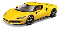 Bburago - RACE+PLAY, Ferrari, Ferrari 296 GTB, žltá, 1:18