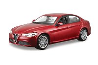 Bburago - Autá HOBBY, Plus, Alfa Romeo Giulia, metalic červená, 1:24