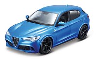 Bburago - Autá HOBBY, Plus, Alfa Romeo Stelvio, modrá, 1:24