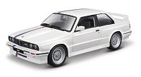 Bburago - Auta HOBBY, 1988 BMW 3 Series M3, bílá, 1:24