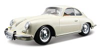 Bburago - Auta HOBBY, Porsche 356B Coupe (1961), Ivory krémová, 1:24