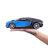 Bburago - Auta HOBBY, Bugatti Chiron, modrá, 1:18