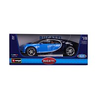 Bburago - Auta HOBBY, Bugatti Chiron, modrá, 1:18