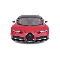 Bburago - Auta HOBBY, Bugatti Chiron, červeno-černá, 1:18