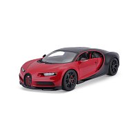 Bburago Plus - Autá HOBBY, Plus - Bugatti Chiron Sport, červeno-čierna, 1:18