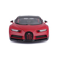 Bburago - Auta HOBBY, Bugatti Chiron Sport, červeno-černá, 1:18