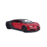 Bburago - Auta HOBBY, Bugatti Chiron Sport, červeno-černá, 1:18