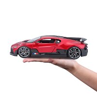 Bburago - Auta HOBBY, Bugatti Divo, červená metalíza, 1:18