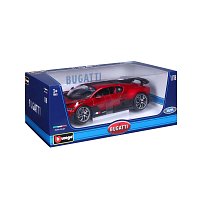 Bburago - Auta HOBBY, Bugatti Divo, červená metalíza, 1:18