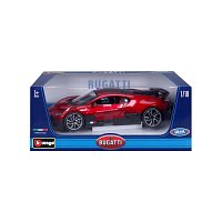 Bburago - Auta HOBBY, Bugatti Divo, červená metalíza, 1:18