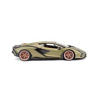 Bburago - Auta HOBBY, Lamborghini Sián FKP 37, matná zelená metalíza, 1:18