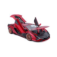 Bburago - Auta HOBBY, Lamborghini Sián FKP 37, červená, 1:18