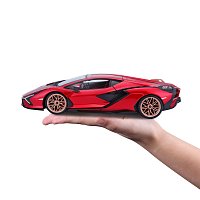 Bburago - Auta HOBBY, Lamborghini Sián FKP 37, červená, 1:18
