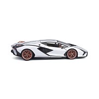 Bburago - Auta HOBBY, Lamborghini Sián FKP 37, bílá, 1:18