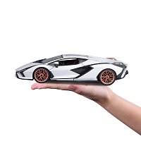 Bburago - Auta HOBBY, Lamborghini Sián FKP 37, bílá, 1:18