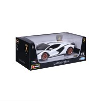 Bburago - Auta HOBBY, Lamborghini Sián FKP 37, bílá, 1:18