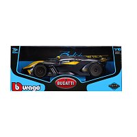 Bburago - Auta HOBBY, Bugatti Bolide, žluto-černá, 1:18