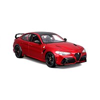 Bburago - Auta HOBBY, Alfa Romeo Giulia GTAm, červená metalíza, 1:18