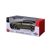 Bburago - Auta HOBBY, 2022 Audi RS e-tron GT, army zelená, 1:18