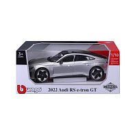 Bburago - Auta HOBBY, 2022 Audi RS e-tron GT, stříbrná, 1:18