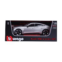 Bburago - Auta HOBBY, 2022 Audi RS e-tron GT, stříbrná, 1:18