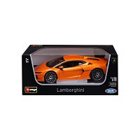 Bburago - Auta HOBBY, Lamborghini Temerario, oranžová, 1:18