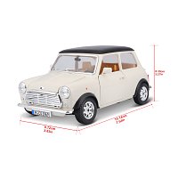Bburago - Auta HOBBY- Mini Cooper 1969, béžová, 1:18
