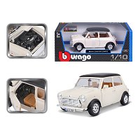 Bburago - Auta HOBBY- Mini Cooper 1969, béžová, 1:18