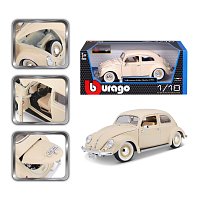 Bburago - Auta HOBBY- Volkswagen Käfer Beetle 1955, béžová, 1:18