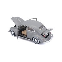 Bburago - Auta HOBBY- Volkswagen Käfer Beetle 1955, šedá, 1:18