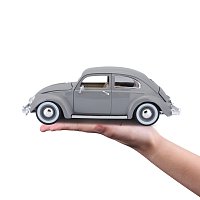 Bburago - Auta HOBBY- Volkswagen Käfer Beetle 1955, šedá, 1:18