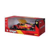 Bburago - RACING, FERRARI 499P, 24H LE MANS CHAMPION 2024, červená, 1:18
