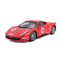 Bburago - RACING, Ferrari 458 Challenge, červená, 1:24